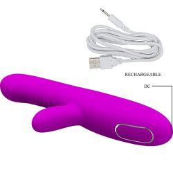 PRETTY LOVE - ANGELIQUE MULTIFUNKTIONSVIBRATOR + KLITORISSTIMULATOR LILA – Produktansicht 5