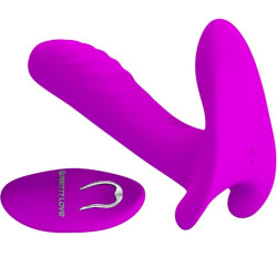 PRETTY LOVE - MASSAGER & VIBRATOR 12 VIBRATIONEN FERNBEDIENUNG LILA – Produktansicht 2