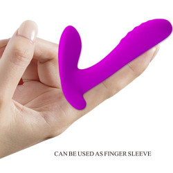 PRETTY LOVE - MASSAGER & VIBRATOR 12 VIBRATIONEN FERNBEDIENUNG LILA – Produktansicht 5