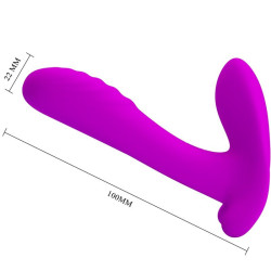 PRETTY LOVE - MASSAGER & VIBRATOR 12 VIBRATIONEN FERNBEDIENUNG LILA – Produktansicht 6