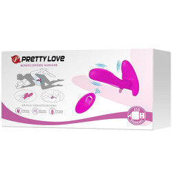 PRETTY LOVE - MASSAGER & VIBRATOR 12 VIBRATIONEN FERNBEDIENUNG LILA – Produktansicht 9