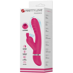 PRETTY LOVE - PHOENIX MULTIFUNKTIONS-KANINCHENVIBRATOR ROSA – Produktansicht 6