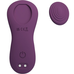 PRETTY LOVE - MANE LAY ON CLITORIS MASSAGER 10 VIBRATIONEN FERNBEDIENUNG LILA – Produktansicht 2