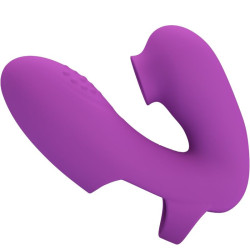 PRETTY LOVE - ATHENA FINGERVIBRATOR MIT KLITORISSTIMULATOR LILA – Produktansicht 2