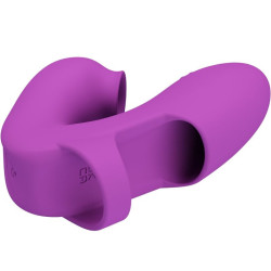 PRETTY LOVE - ATHENA FINGERVIBRATOR MIT KLITORISSTIMULATOR LILA – Produktansicht 3