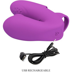 PRETTY LOVE - ATHENA FINGERVIBRATOR MIT KLITORISSTIMULATOR LILA – Produktansicht 6