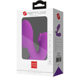 PRETTY LOVE - ATHENA FINGERVIBRATOR MIT KLITORISSTIMULATOR LILA – Produktansicht 7