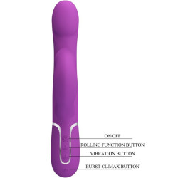 PRETTY LOVE - 4 IN 1 MULTIFUNKTIONSVIBRATOR & STIMULATOR LILA – Produktansicht 4