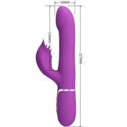 PRETTY LOVE - 4 IN 1 MULTIFUNKTIONSVIBRATOR & STIMULATOR LILA – Produktansicht 5