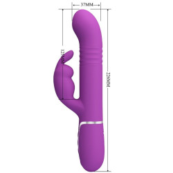 PRETTY LOVE - COALE 4 IN 1 MULTIFUNKTIONS-RABBIT-VIBRATOR LILA – Produktansicht 5