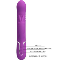 PRETTY LOVE - COALE 4 IN 1 MULTIFUNKTIONS-RABBIT-VIBRATOR LILA – Produktansicht 6