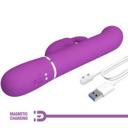 PRETTY LOVE - COALE 4 IN 1 MULTIFUNKTIONS-RABBIT-VIBRATOR LILA – Produktansicht 7