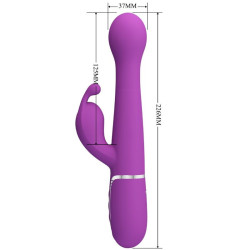 PRETTY LOVE - DEJON 3 IN 1 MULTIFUNKTIONS-RABBIT-VIBRATOR LILA – Produktansicht 5
