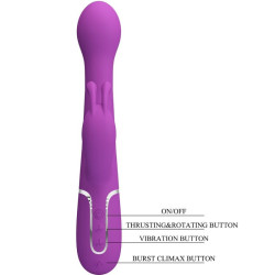 PRETTY LOVE - DEJON 3 IN 1 MULTIFUNKTIONS-RABBIT-VIBRATOR LILA – Produktansicht 6