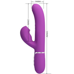 PRETTY LOVE - PERLITA 3 IN 1 MULTIFUNKTIONS-RABBIT-VIBRATOR LILA – Produktansicht 5