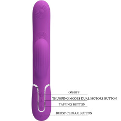 PRETTY LOVE - PERLITA 3 IN 1 MULTIFUNKTIONS-RABBIT-VIBRATOR LILA – Produktansicht 6