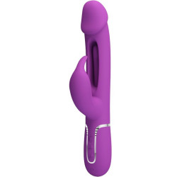 PRETTY LOVE - KAMPAS 3 IN 1 MULTIFUNKTIONS-RABBIT-VIBRATOR LILA