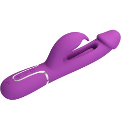 PRETTY LOVE - KAMPAS 3 IN 1 MULTIFUNKTIONS-RABBIT-VIBRATOR LILA – Produktansicht 3