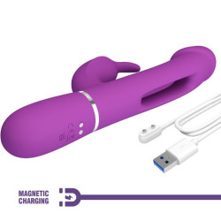 PRETTY LOVE - KAMPAS 3 IN 1 MULTIFUNKTIONS-RABBIT-VIBRATOR LILA – Produktansicht 7