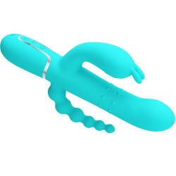 PRETTY LOVE - CAMMY 4 IN 1 MULTIFUNKTIONS-DREIFACHER RABBIT-VIBRATOR BLAU – Produktansicht 4