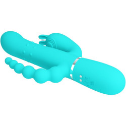 PRETTY LOVE - CAMMY 4 IN 1 MULTIFUNKTIONS-DREIFACHER RABBIT-VIBRATOR BLAU – Produktansicht 5