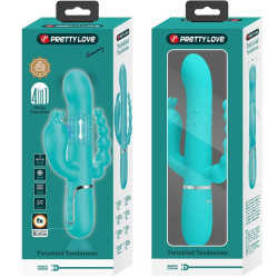 PRETTY LOVE - CAMMY 4 IN 1 MULTIFUNKTIONS-DREIFACHER RABBIT-VIBRATOR BLAU – Produktansicht 9
