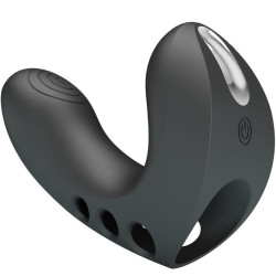 PRETTY LOVE - CAMELIA FINGERVIBRATOR 7 VIBRATIONEN SCHWARZ – Produktansicht 2
