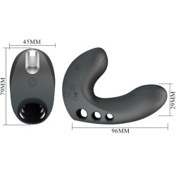 PRETTY LOVE - CAMELIA FINGERVIBRATOR 7 VIBRATIONEN SCHWARZ – Produktansicht 6