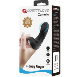 PRETTY LOVE - CAMELIA FINGERVIBRATOR 7 VIBRATIONEN SCHWARZ – Produktansicht 8