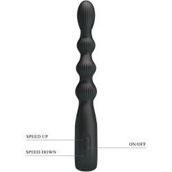 PRETTY LOVE - FEDERER ANALVIBRATOR 12 VIBRATIONEN SCHWARZ – Produktansicht 5