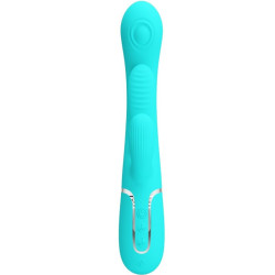 PRETTY LOVE - SHANIA TRIPLE RABBIT MULTIFUNKTIONSVIBRATOR 3 IN 1 BLAU – Produktansicht 2