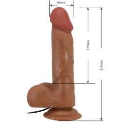 BAILE - BAHAMUT REALISTISCHER VIBRATOR 21,8 CM FLESH FERNBEDIENUNG – Produktansicht 5