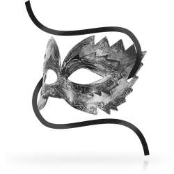 OHMAMA - ANTIZAZ-MASKEN VENEZIANISCHER STIL SILBER – Produktansicht 2