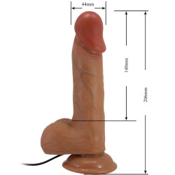 BAILE - CATOBLEPAS REALISTISCHER VIBRATOR 20,6 CM FLESH FERNBEDIENUNG – Produktansicht 5