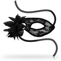 OHMAMA - MASKEN SCHWARZE SPITZEN- UND BLUMENMASKEN – Produktansicht 2