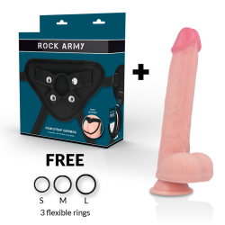ROCKARMY - ARN S + FLÜSSIGER SILIKON DILDO PREMIUM KINGCOBRA 24 CM -O- 4.77 CM – Produktansicht 2