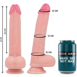 ROCKARMY - ARN S + FLÜSSIGER SILIKON DILDO PREMIUM KINGCOBRA 24 CM -O- 4.77 CM – Produktansicht 3