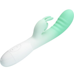PRETTY LOVE - CERBERUS RABBIT VIBRATOR 3O VIBRATIONEN GRÜN – Produktansicht 4