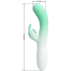 PRETTY LOVE - CERBERUS RABBIT VIBRATOR 3O VIBRATIONEN GRÜN – Produktansicht 6