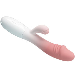 PRETTY LOVE - SNAPPY RABBIT VIBRATOR 30 VIBRATIONEN ROSA – Produktansicht 3