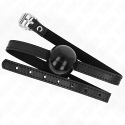 KINK - SCHWARZER EINZELNER FESTER BALL 4 CM GAG 65 x 1,5 CM – Produktansicht 2