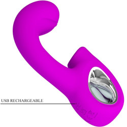 PRETTY LOVE - SIBEL SIBEL G-SPOT VIBRATOR + KLITORIS-STIMULATOR 10 VIBRATIONEN LILA – Produktansicht 6
