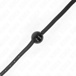 KINK - SCHWARZER EINZELNER FESTER BALL 4 CM GAG 65 x 1,5 CM – Produktansicht 3