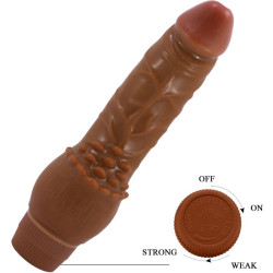BAILE - BARBARA REALISTISCHER VIBRATOR 19,5 CM MULATTE – Produktansicht 3