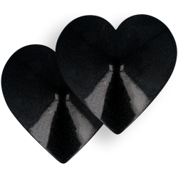 COQUETTE CHIC DESIRE - NIPPELABDECKUNGEN MIT SCHWARZEN HERZEN – Produktansicht 3