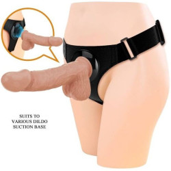 PRETTY LOVE - HARNESS-HOSE UNIVERSAL-HARNESS MIT DILDO JERRY 21.8 CM NATUR – Produktansicht 2