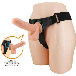 PRETTY LOVE - HARNESS-HOSE UNIVERSAL-HARNESS MIT DILDO TOM 20 CM NATUR – Produktansicht 2