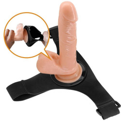 PRETTY LOVE - HARNESS-HOSE UNIVERSAL-HARNESS MIT DILDO TOM 20 CM NATUR – Produktansicht 7
