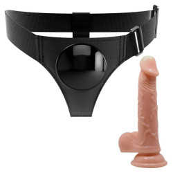PRETTY LOVE - HARNESS-HOSE UNIVERSAL-HARNESS MIT DILDO KEVIN 19 CM NATURAL – Produktansicht 3