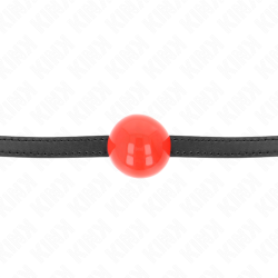 KINK - ROTER EINZELNER FESTER BALL 4 CM GAG 65 x 1,5 CM – Produktansicht 3